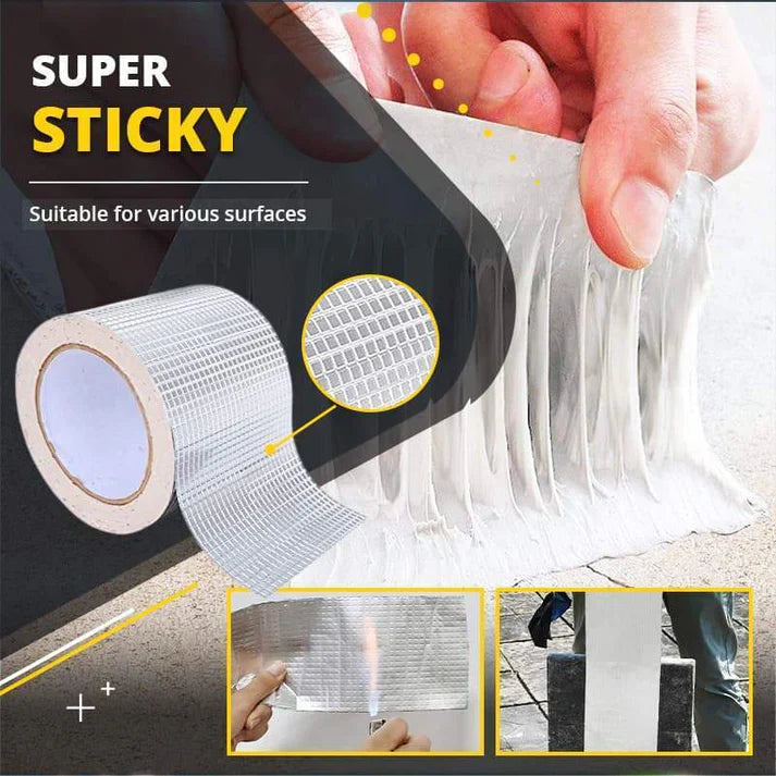 Aluminum Foil Butyl Rubber Tapes Self Adhesive Waterproof Tape