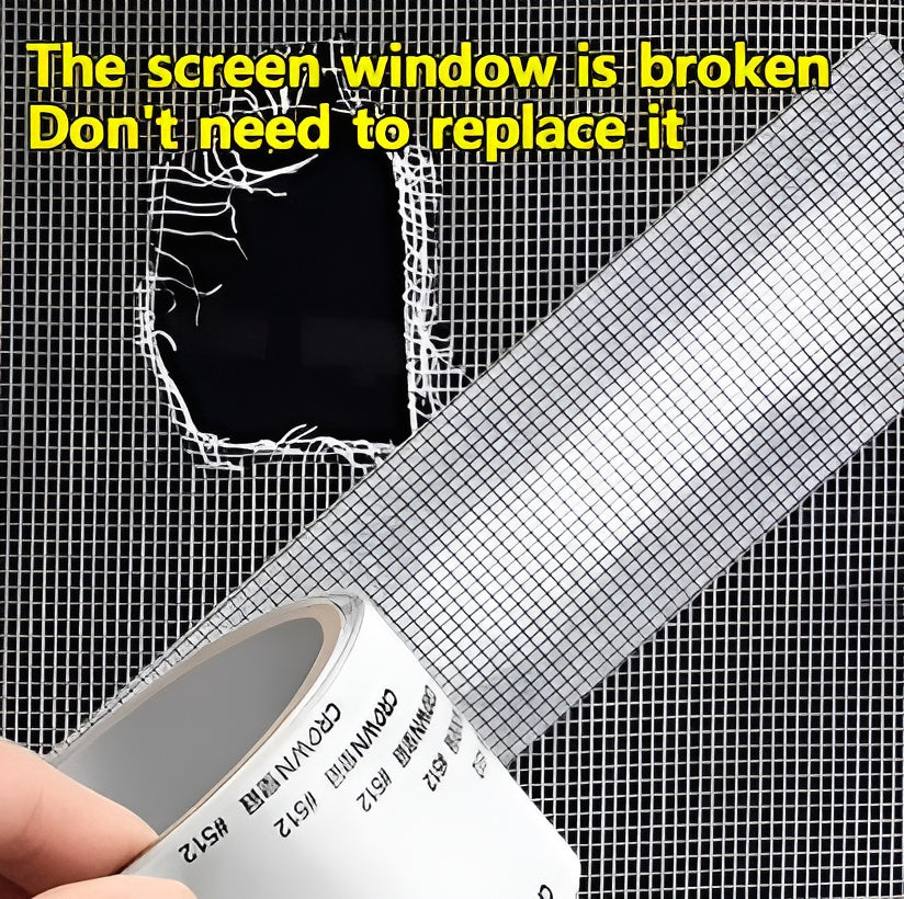 Window Screen Net Repair Tape – Strong Adhesive Mesh Tape For Door & Window Screen Repair, Easy Fix For Holes And Tears | 2 Mete
