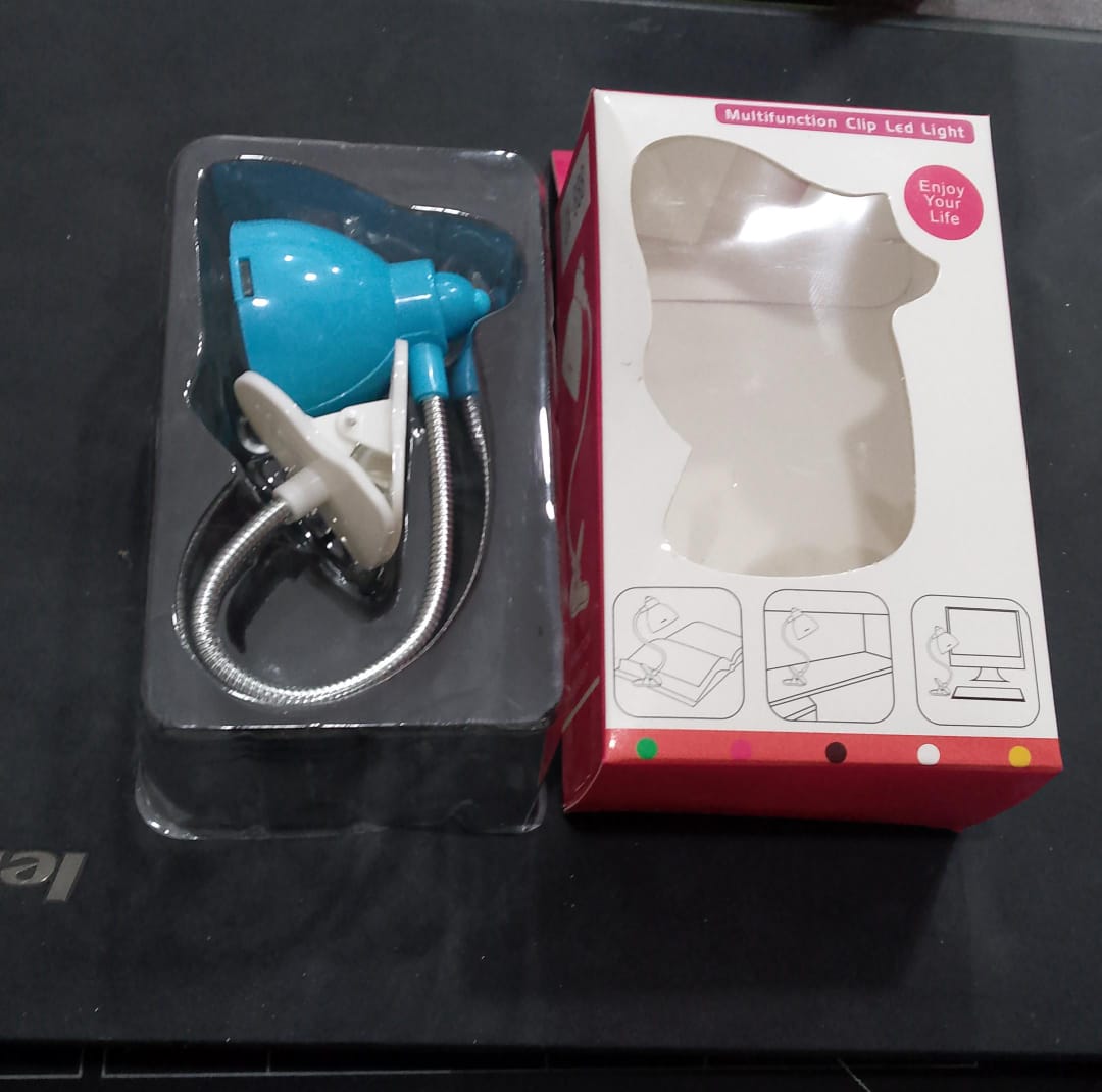 Multifunction Clip LED Light Mini Book Lamp – Flexible Reading Light For Night Reading (Random Color)
