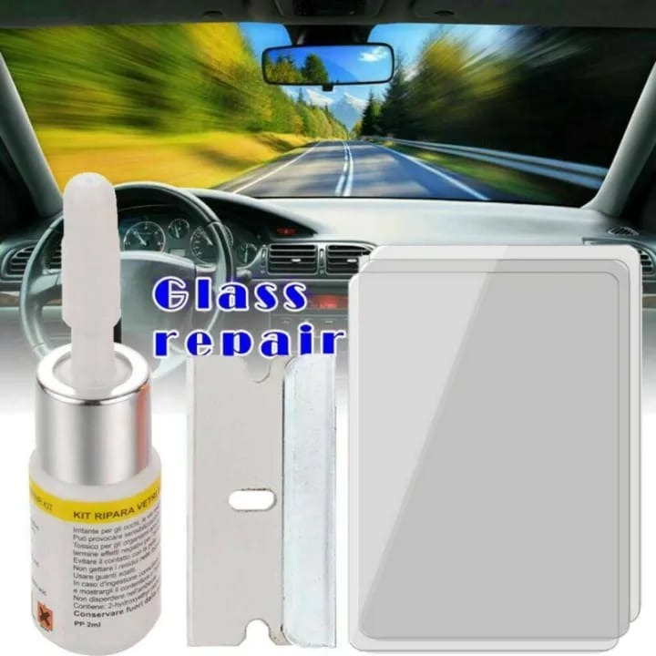 Windshield Glass Repair Kit for Small Chips and Cracks